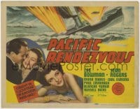 5b088 PACIFIC RENDEZVOUS TC 1942 Lee Bowman is caught in a love trap of a modern Mata Hari!
