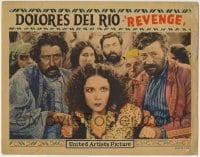 5b716 REVENGE LC 1928 close up of crazed Dolores Del Rio restrained by two big men!