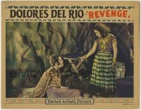 5b714 REVENGE LC 1928 angry Dolores Del Rio holding kidnapper LeRoy Mason at gunpoint!