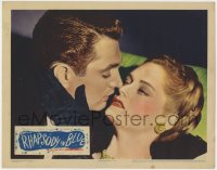 5b717 RHAPSODY IN BLUE LC 1945 romantic close up of Robert Alda about to kiss sexy Alexis Smith!