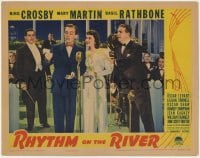 5b718 RHYTHM ON THE RIVER LC 1940 Bing Crosby & Mary Martin prepare to sing with orchestra!