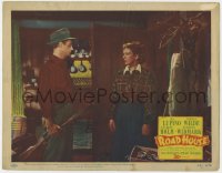 5b725 ROAD HOUSE LC #6 1948 close up Ida Lupino & Richard Widmark with rifle, film noir!