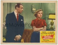 5b737 ROYAL WEDDING LC #7 1951 close up of Fred Astaire looking at annoyed Jane Powell!