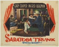5b750 SARATOGA TRUNK LC 1945 great image of Gary Cooper in huge brawl with other cowboys!