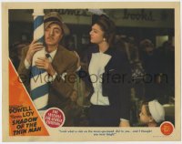 5b764 SHADOW OF THE THIN MAN LC 1941 Myrna Loy surprised William Powell can't handle merry-go-round!