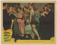 5b770 SHIP AHOY LC 1942 Eleanor Powell & Red Skelton have fun dancing at wacky costume party!
