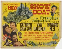 5b105 SHOW BOAT TC 1951 Kathryn Grayson, Howard Keel, Joe E. Brown, Kern & Hammerstein musical!