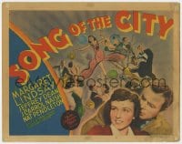 5b111 SONG OF THE CITY TC 1937 Margaret Lindsay, Dean Jagger, great nightclub band & dancers art!