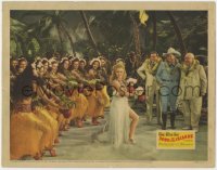5b797 SONG OF THE ISLANDS LC 1942 tropical Betty Grable in grass skirt in dance number, Jack Oakie!