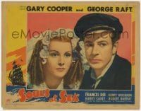 5b799 SOULS AT SEA LC 1937 best close portrait of sailor Gary Cooper & pretty Frances Dee!