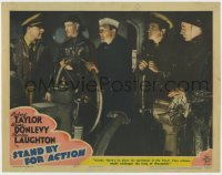 5b807 STAND BY FOR ACTION LC 1943 Donlevy tells men there's no place for sentiment in the Navy!
