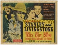 5b113 STANLEY & LIVINGSTONE TC 1939 Spencer Tracy & Hardwicke as the famed explorers of Africa!