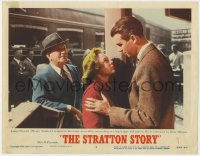 5b823 STRATTON STORY LC #6 R1956 baseball star James Stewart welcomed home by June Allyson!