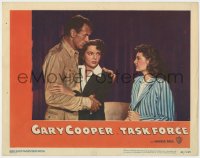 5b847 TASK FORCE LC #2 1949 close up of Gary Cooper in uniform with Jane Wyatt & Julie London!