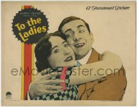 5b894 TO THE LADIES LC 1923 close up of Edward Everett Horton hugging his wife Helen Jerome Eddy!