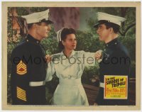 5b897 TO THE SHORES OF TRIPOLI LC 1942 Maureen O'Hara between Marines John Payne & Randolph Scott!