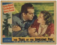 5b905 TRAIL OF THE LONESOME PINE LC 1936 romantic close up of Fred MacMurray & Sylvia Sidney!