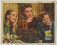 5b907 TREE GROWS IN BROOKLYN LC 1945 Dorothy McGuire, Peggy Ann Garner & Ted Donaldson at table!