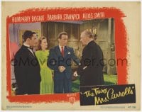 5b912 TWO MRS. CARROLLS LC #2 1947 Barbara Stanwyck watches Humphrey Bogart confront Nigel Bruce!