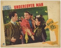 5b921 UNDERCOVER MAN LC 1942 happy Jay Kirby & pretty Nora Lane dancing as man glares at them!