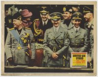 5b930 UNITED WE STAND LC 1942 Hitler, Mussolini, Goebbels & Nazi officers smiling, World War II!