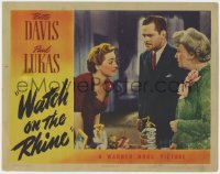 5b948 WATCH ON THE RHINE LC 1943 Donald Woods & Lucile Watson listening to Bette Davis!
