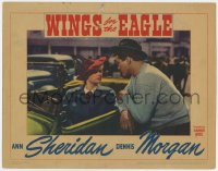 5b976 WINGS FOR THE EAGLE LC 1942 great image of Ann Sheridan in car glaring at Dennis Morgan!