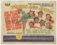 5b138 WORDS & MUSIC TC 1949 Mickey Rooney & all-stars in Rodgers & Hart musical biography!