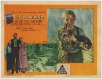 5b989 YEARLING LC #6 1946 Gregory Peck, Jane Wyman, Claude Jarman Jr. & baby deer, classic!