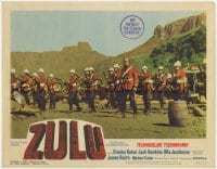 5b999 ZULU LC #2 1964 Stanley Baker stands in front of his valiant men about to fight the Zulus!