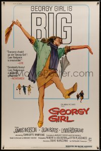 5c445 GEORGY GIRL 40x60 1966 Lynn Redgrave, James Mason, Alan Bates, Charlotte Rampling!