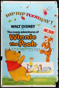 5c465 MANY ADVENTURES OF WINNIE THE POOH 40x60 1977 and Tigger too, plus three great shorts!