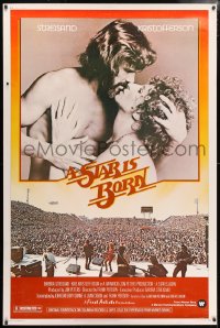 5c485 STAR IS BORN 40x60 1977 Kris Kristofferson, Barbra Streisand, rock 'n' roll concert image!
