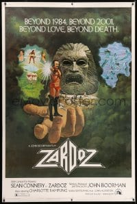 5c500 ZARDOZ 40x60 1974 Lesser art of Sean Connery, who has seen the future and it doesn't work!