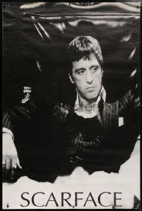 5c270 SCARFACE 40x60 commercial poster 1980s image of Al Pacino as Tony Montana in black suit!
