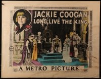 5c108 LONG LIVE THE KING 1/2sh 1923 great image of Jackie Coogan in royal garb & crown, ultra rare!