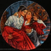 5c030 GONE WITH THE WIND collector plate #5435E 1985 Knowles, Rhett and Scarlett by Raymond Kursar