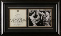5c064 JUDY GARLAND 15x25 framed display 1957 Royal Performance in front of Queen Elizabeth!