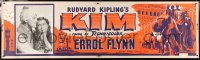 5c518 KIM paper banner 1950 Errol Flynn & Dean Stockwell in mystic India, from Rudyard Kipling story!