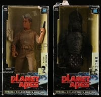 5c042 PLANET OF THE APES 4 action figures 2001 Tim Burton, cool figurines of most major characters!