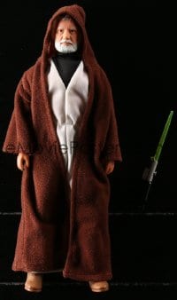 5c045 STAR WARS action figure 1978 George Lucas sci-fi classic toy, Obi Wan with lightsaber!