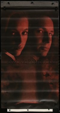5c075 X-FILES video standee 1998 David Duchovny, Gillian Anderson, Martin Landau, sci-fi!