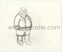 5d062 SIMPSONS animation art 2000s cartoon pencil drawing of Jeff Albertson AKA Comic Book Guy!