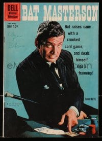 5d082 BAT MASTERSON #2 comic book 1960 Gene Barry raises cane with a crooked card game!