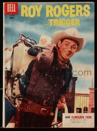 5d097 ROY ROGERS vol 1 #94 comic book 1955 great cover image of the famous cowboy smiling!