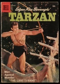 5d099 TARZAN vol 1 #97 comic book 1978 The Lord of the Jungle aiming his bow & arrow from boat!