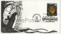 5d051 FRANKENSTEIN 4x7 first day cover 1997 James Whale, classic monster Boris Karloff, Rappa art!