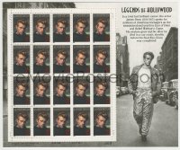 5d043 JAMES DEAN Legends of Hollywood stamp sheet 1996 contains 20 uncut postage stamps!
