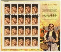 5d044 JUDY GARLAND Legends of Hollywood stamp sheet 2006 contains 20 uncut postage stamps!