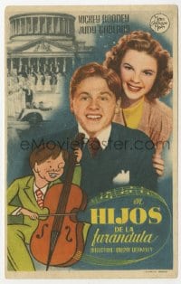 5d422 BABES IN ARMS Spanish herald 1939 Mickey Rooney, Judy Garland, Busby Berkeley, different!